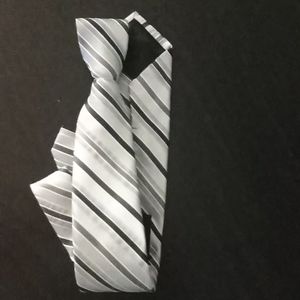 5/$25 Handsome grey and black stripes J Ferrari tie.